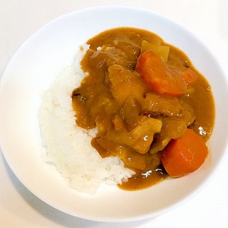 ごろっと根菜♪鶏もも肉とさつま芋のカレーライス